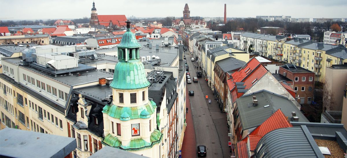 Altstadt Cottbus von oben