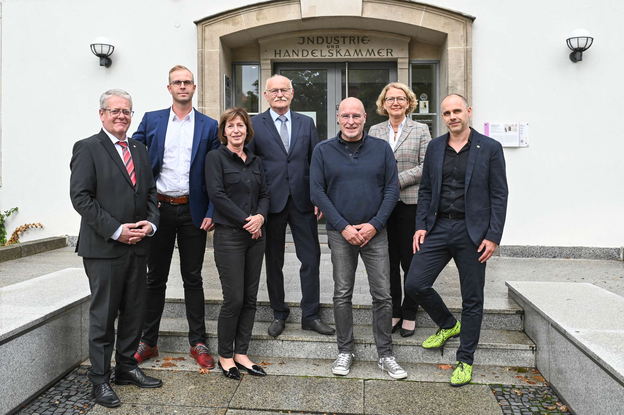 v.l.n.r.: Jens Warnken, Christopher Perschk, Frauke Hemm,  Jürgen Hampel, Gerd Rothaug, Dorette König, Jens Taschenberger