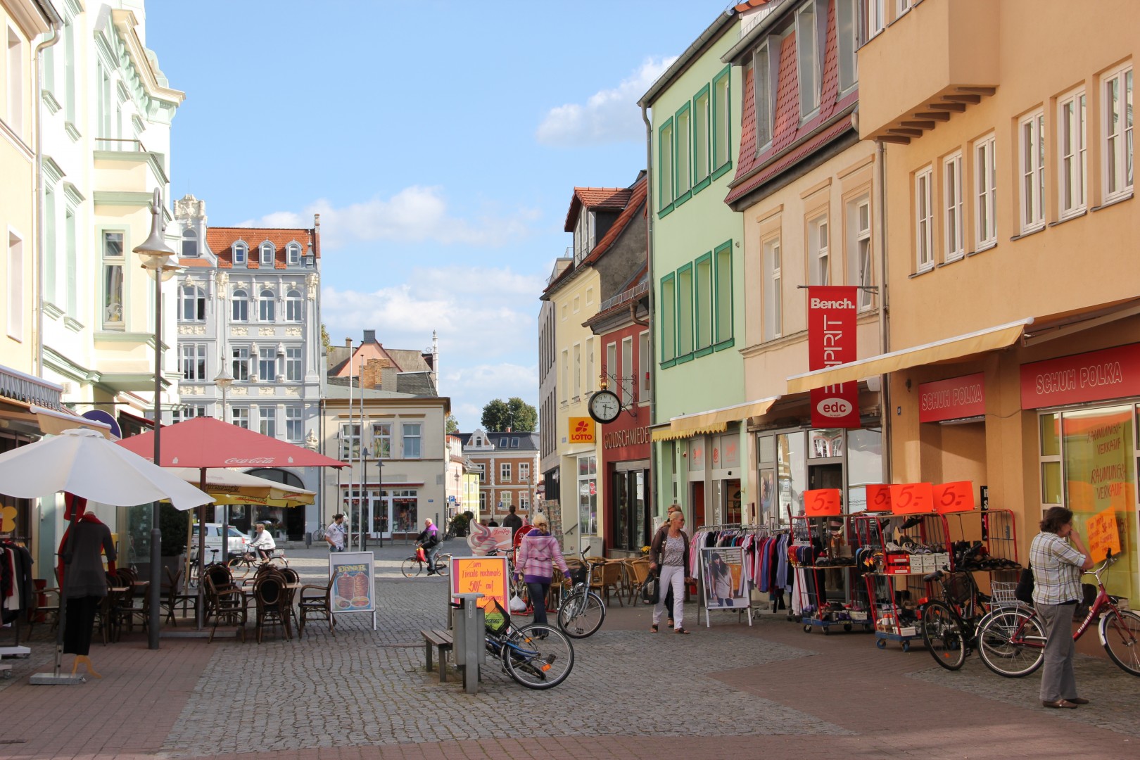 Ladenstraße in Senftenberg
