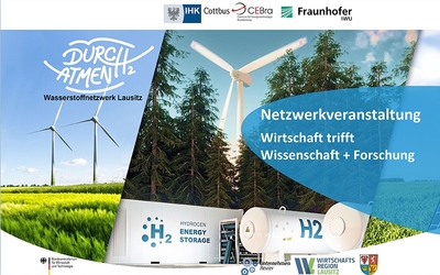 Netzwerktreffen Wasserstoffnetzwerk Lausitz &quot;DurcH2atmen&quot; Online