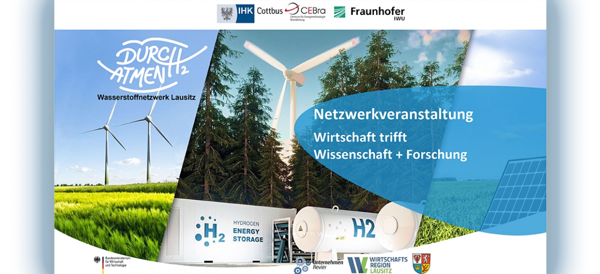 Netzwerktreffen Wasserstoffnetzwerk Lausitz &quot;DurcH2atmen&quot; am 22.11.2022