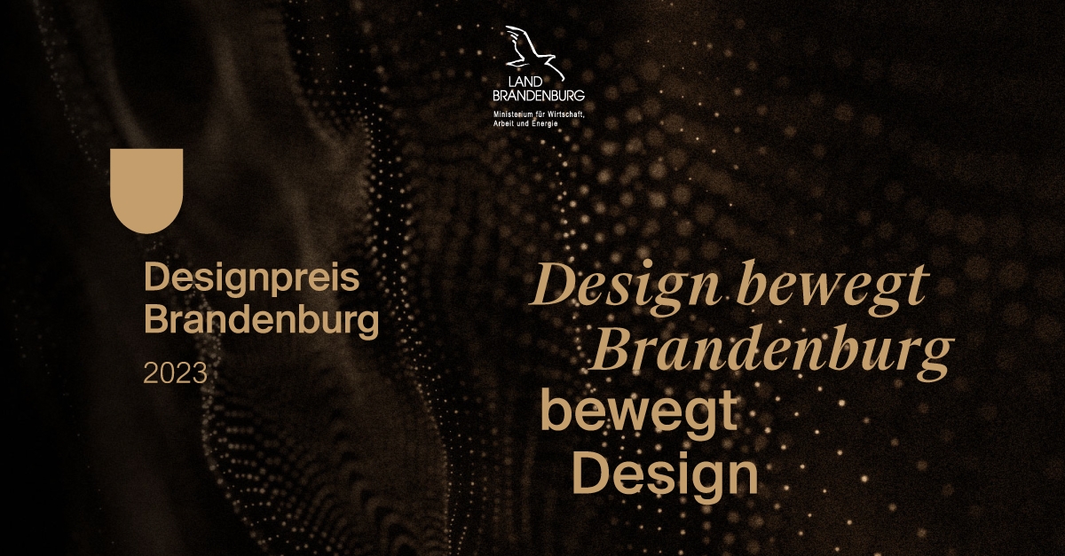 Bewerbungsphase für Designpreis Brandenburg 2023 startet