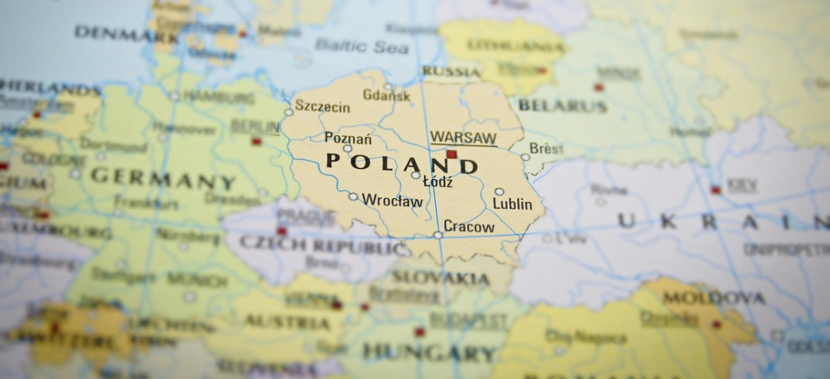 Polen auf der Landkarte